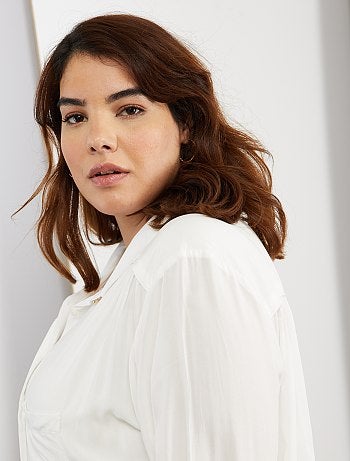 Camisa fluida com 1 bolso - Kiabi