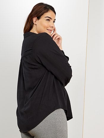 Camisa fluida com 1 bolso - Kiabi