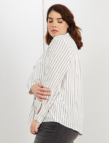 Camisa fluida com 1 bolso - Kiabi