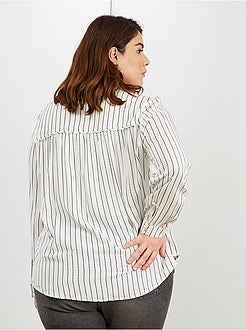 Camisa fluida com 1 bolso - Kiabi