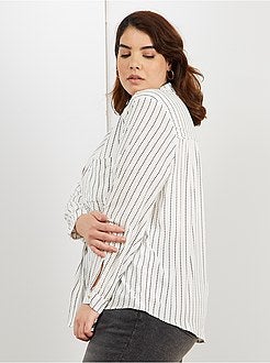 Camisa fluida com 1 bolso - Kiabi
