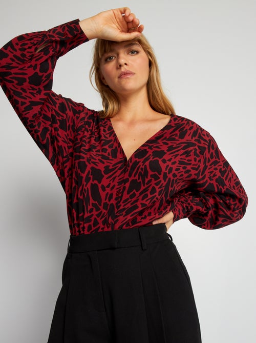 Camisa fluida com estampado - Kiabi
