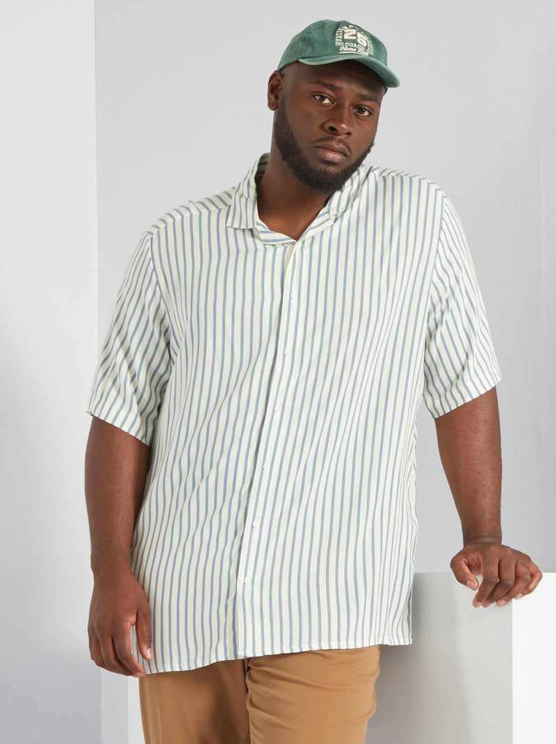 Camisa fluida com motivos BRANCO - Kiabi