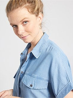 Camisa fluida em lyocell - Kiabi