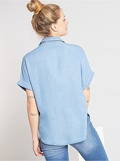 Camisa fluida em lyocell - Kiabi
