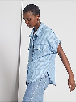 Camisa fluida em lyocell - Kiabi