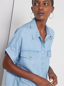 Camisa fluida em lyocell - Kiabi