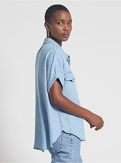 Camisa fluida em lyocell - Kiabi