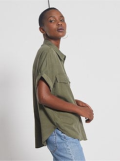 Camisa fluida em lyocell - Kiabi