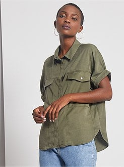 Camisa fluida em lyocell - Kiabi