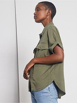 Camisa fluida em lyocell - Kiabi