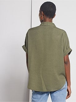 Camisa fluida em lyocell - Kiabi