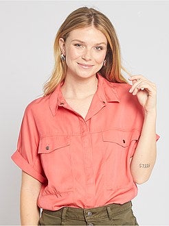 Camisa fluida em lyocell - Kiabi