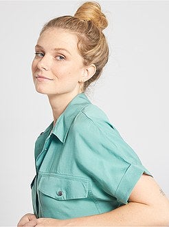 Camisa fluida em lyocell - Kiabi