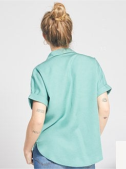 Camisa fluida em lyocell - Kiabi