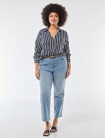 Camisa fluida em malha crepe