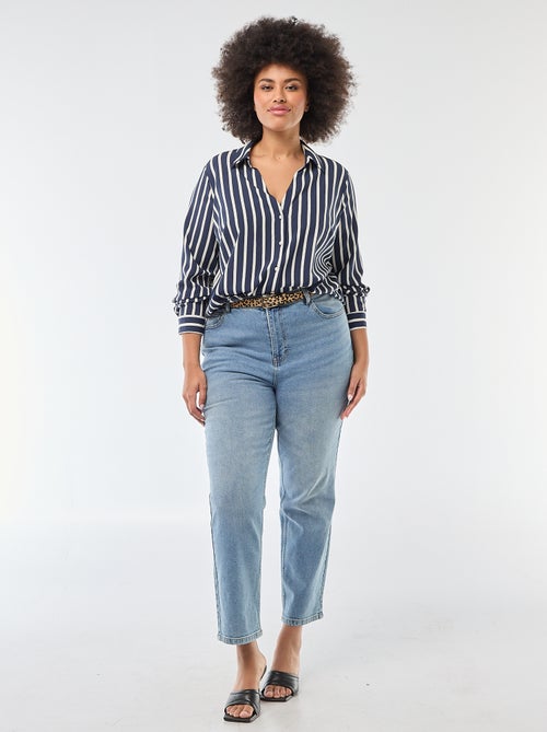 Camisa fluida em malha crepe - Kiabi