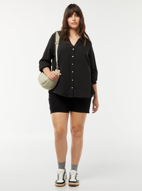 Camisa fluida em malha crepe - Kiabi