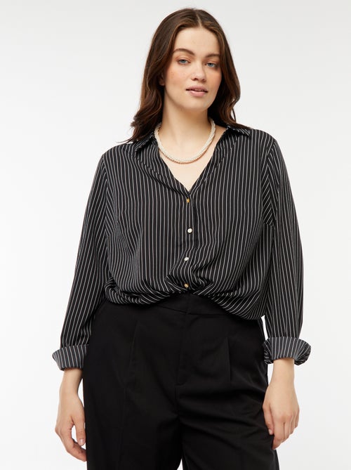 Camisa fluida em malha crepe - Kiabi