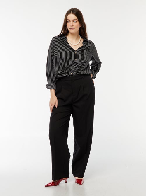 Camisa fluida em malha crepe - Kiabi