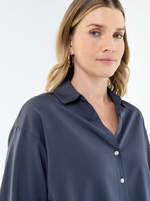 Camisa fluida lisa - Kiabi