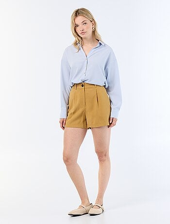Camisa fluida lisa