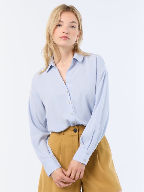 Camisa fluida lisa - Kiabi