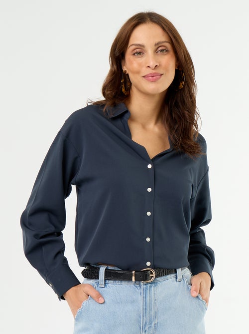 Camisa fluida lisa - Kiabi