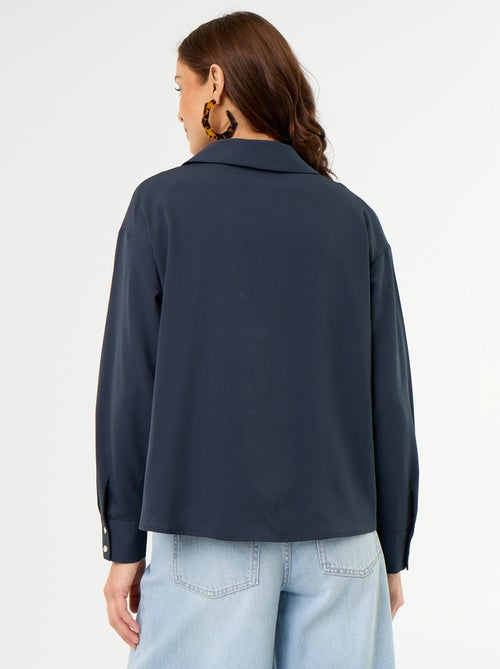 Camisa fluida lisa - Kiabi