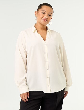 Camisa fluida lisa