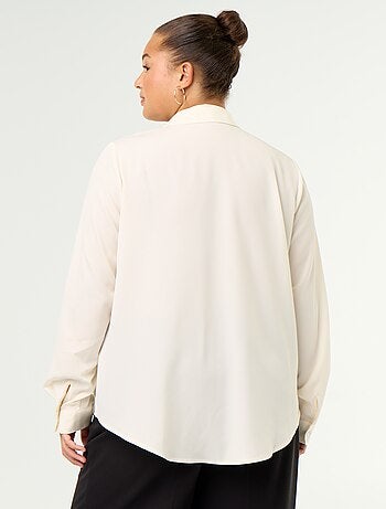 Camisa fluida lisa