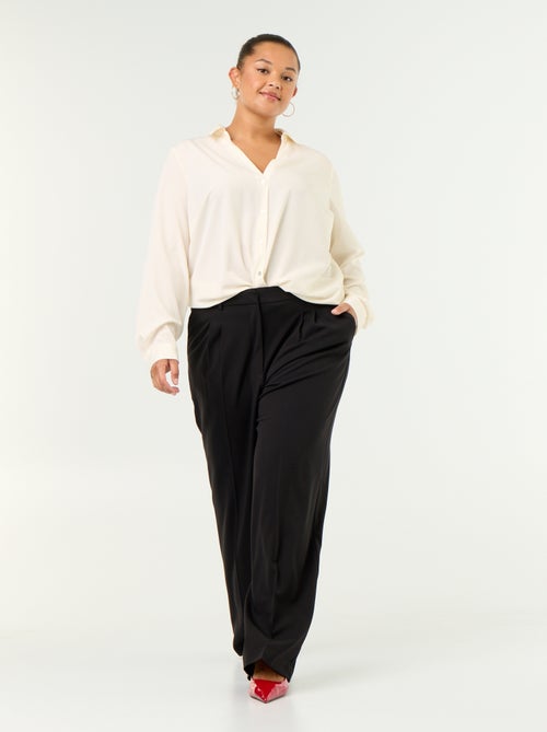 Camisa fluida lisa - Kiabi