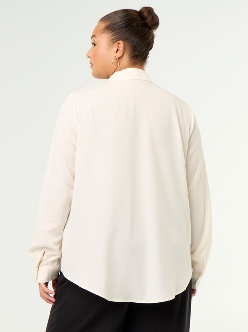 Camisa fluida lisa - Kiabi