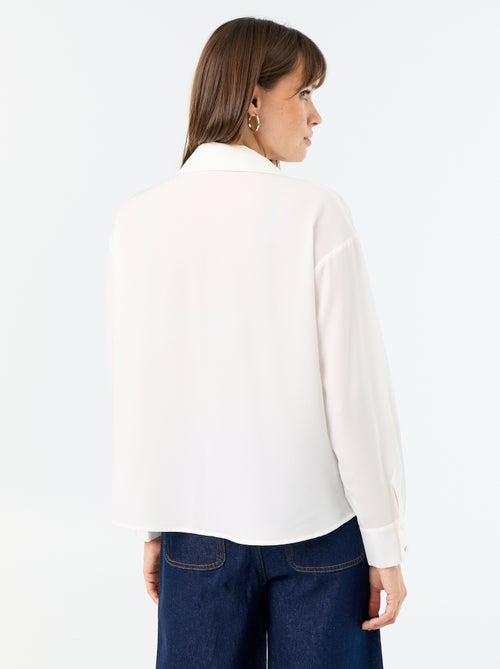 Camisa fluida lisa - Kiabi