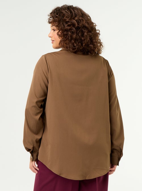 Camisa fluida lisa - Kiabi
