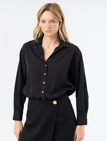 Camisa fluida lisa