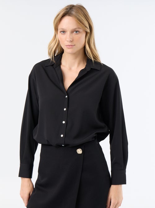 Camisa fluida lisa - Kiabi