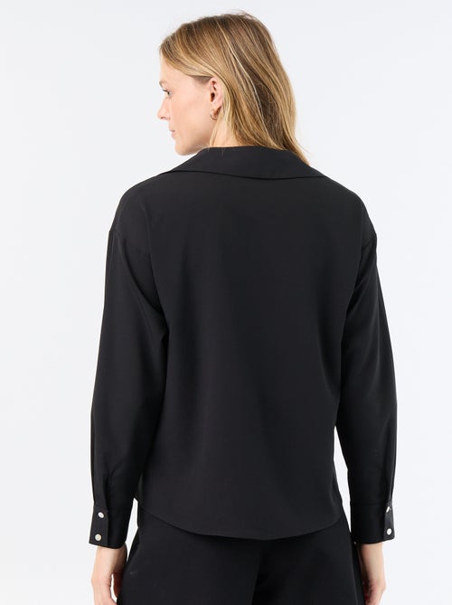 Camisa fluida lisa - Kiabi