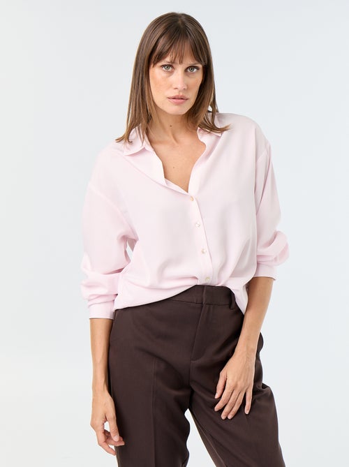 Camisa fluida lisa - Kiabi