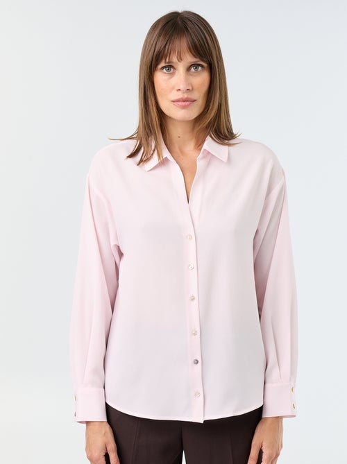 Camisa fluida lisa - Kiabi