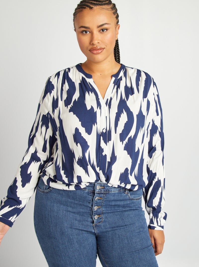 Camisa fluida 'Only Carmakoma' BEGE - Kiabi