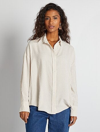 Camisa fluida oversize