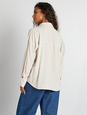 Camisa fluida oversize