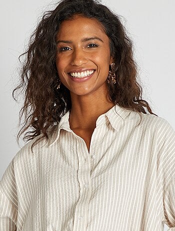 Camisa fluida oversize