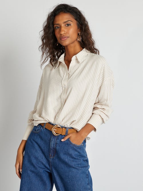 Camisa fluida oversize - Kiabi
