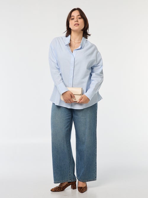 Camisa fluida oxford - Kiabi