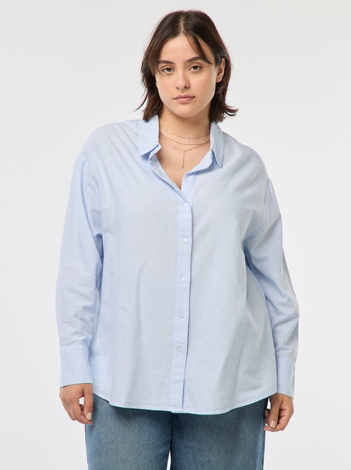 Camisa fluida oxford - Kiabi