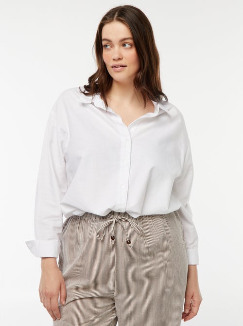 Camisa fluida oxford - Kiabi