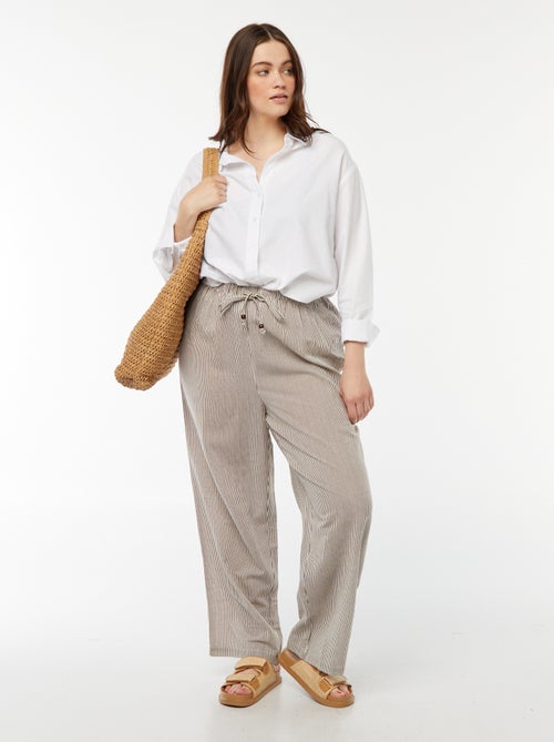 Camisa fluida oxford - Kiabi