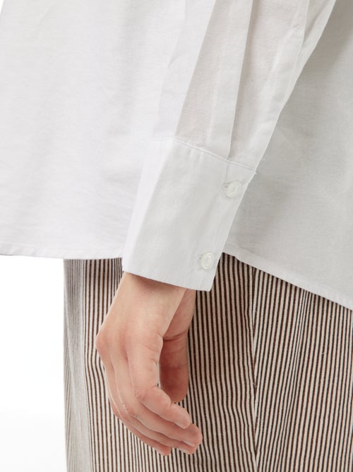 Camisa fluida oxford - Kiabi